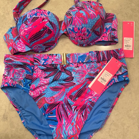 Lilly Pulitzer Other - Lilly Pulitzer High waisted 2 pc Swim Suit